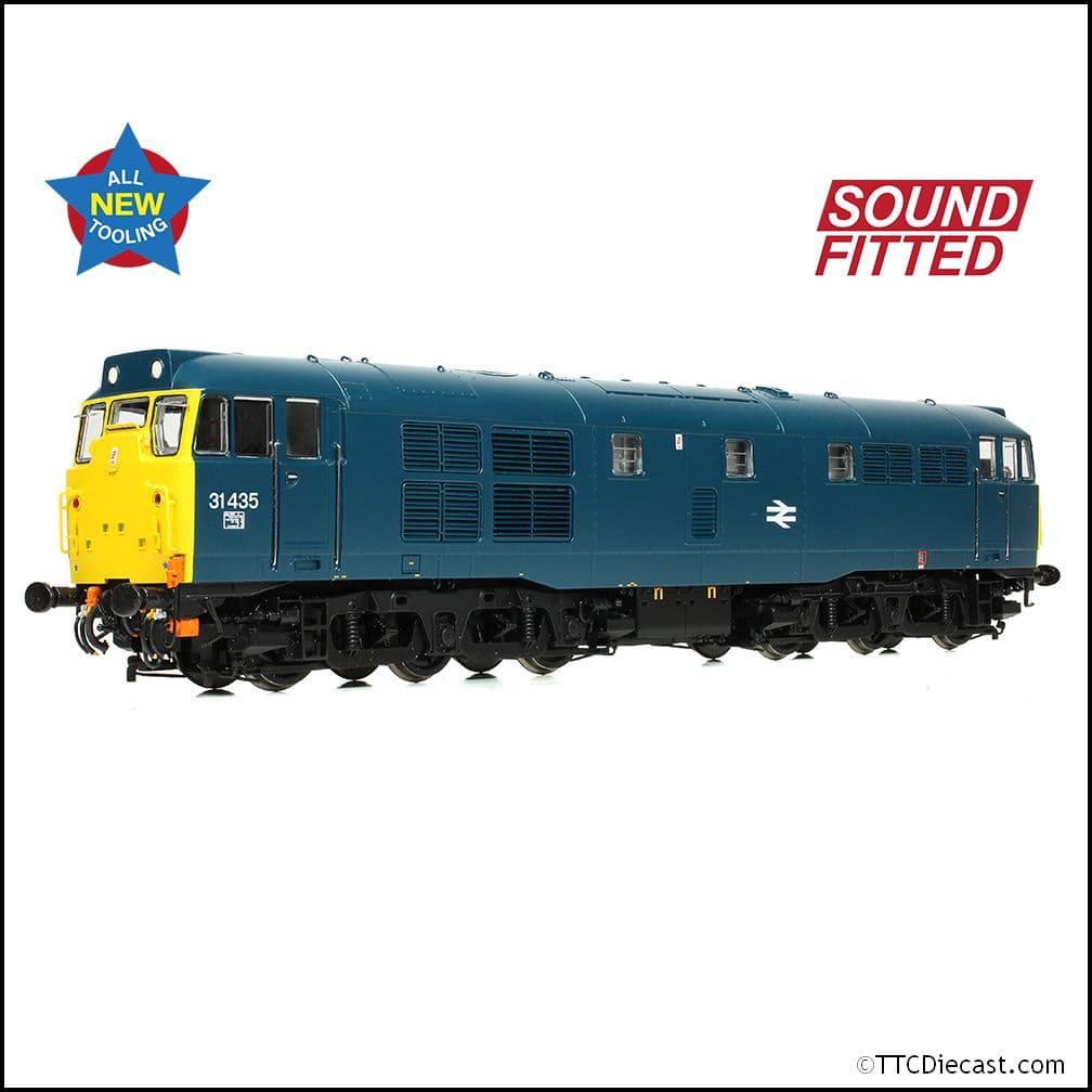 Bachmann 35-825SF Class 31/4 Refurbished 31435 BR Blue, OO Gauge