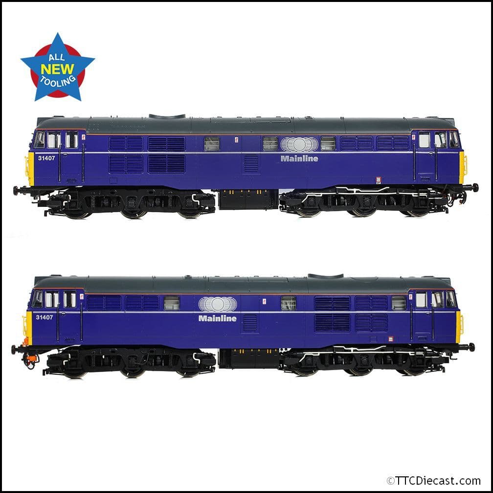 Bachmann 35-830 Class 31/4 Refurbished 31407 Mainline Freight, OO Gauge