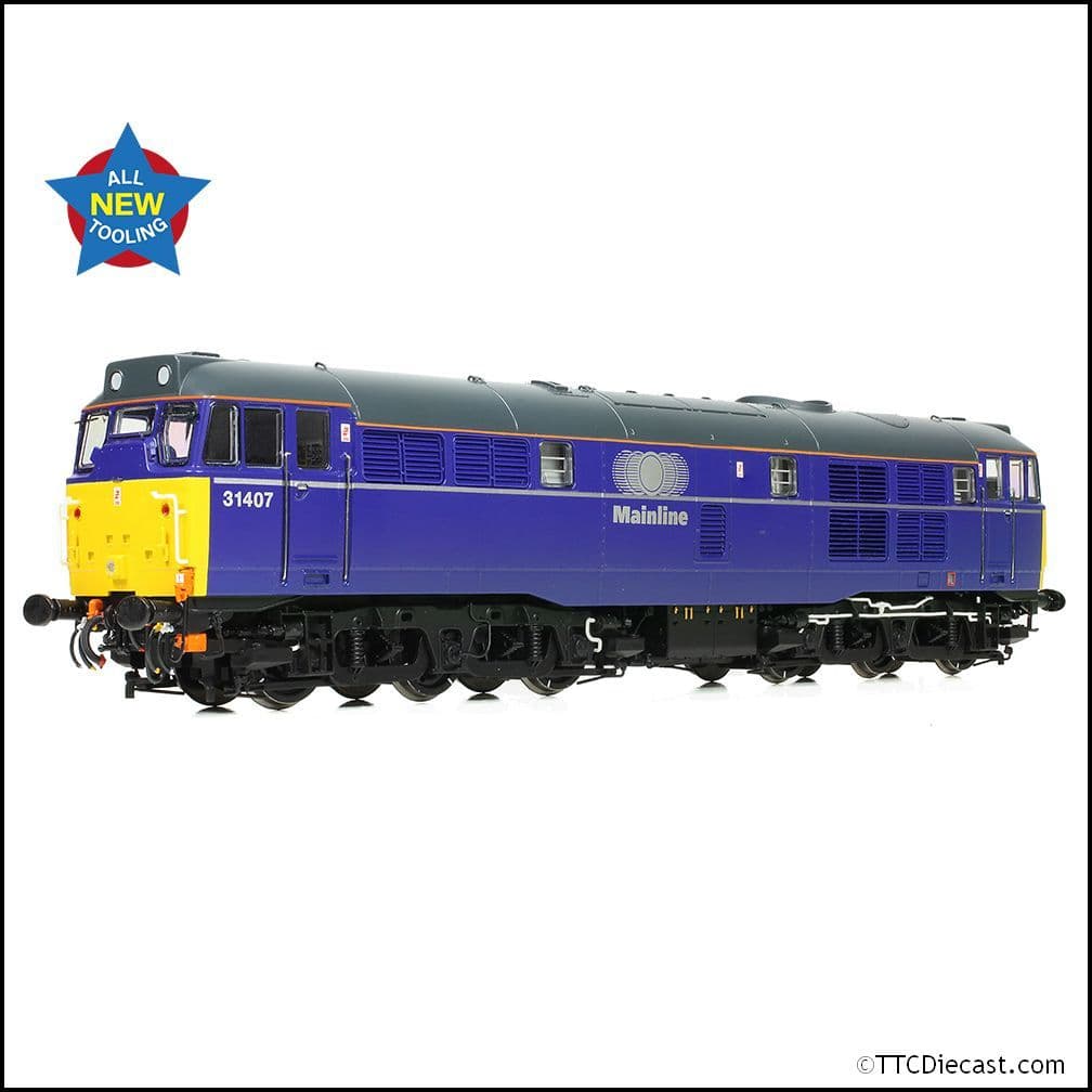 Bachmann 35-830 Class 31/4 Refurbished 31407 Mainline Freight, OO Gauge