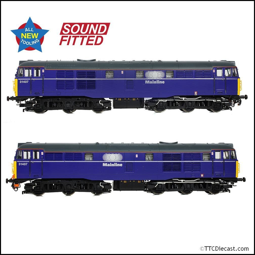 Bachmann 35-830SF Class 31/4 Refurbished 31407 Mainline Freight, OO Gauge