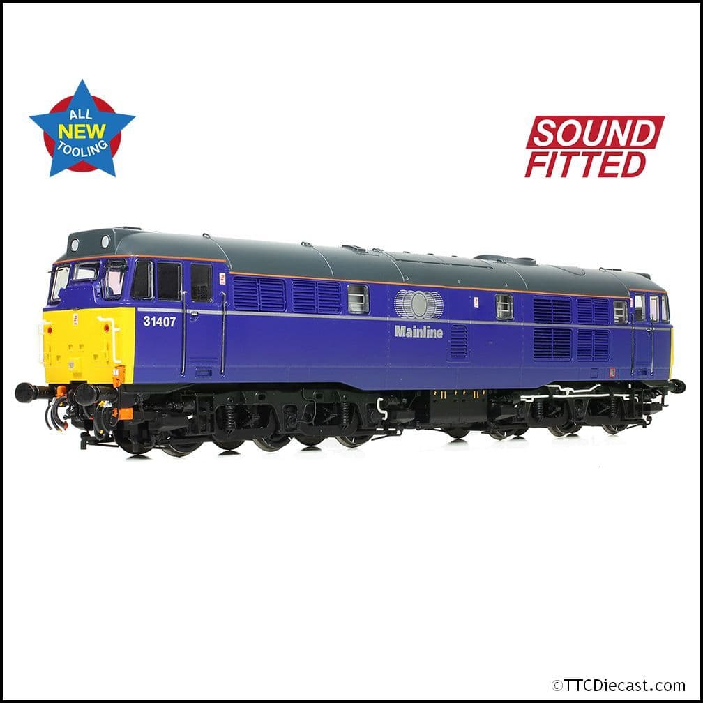Bachmann 35-830SF Class 31/4 Refurbished 31407 Mainline Freight, OO Gauge