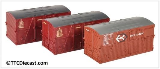 Bachmann 36-004A BD Large Containers Bauxite & Crimson (x3), OO Gauge