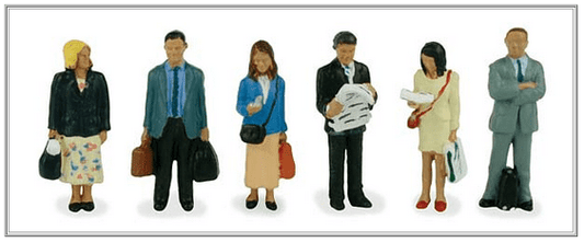 Bachmann 36-044 Station Passengers Standing, OO Gauge