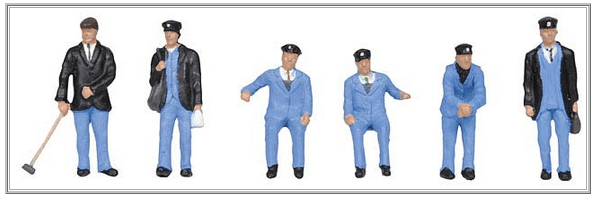 Bachmann 36-407 1950's Train Crew, OO Gauge