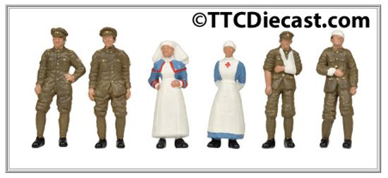 Bachmann 36-409 WW1 Medical Staff and Soldiers, OO Gauge