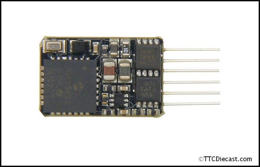 Bachmann 36-568A 6 Pin DCC Loco-Decoder with Back EMF featuring Railcom®