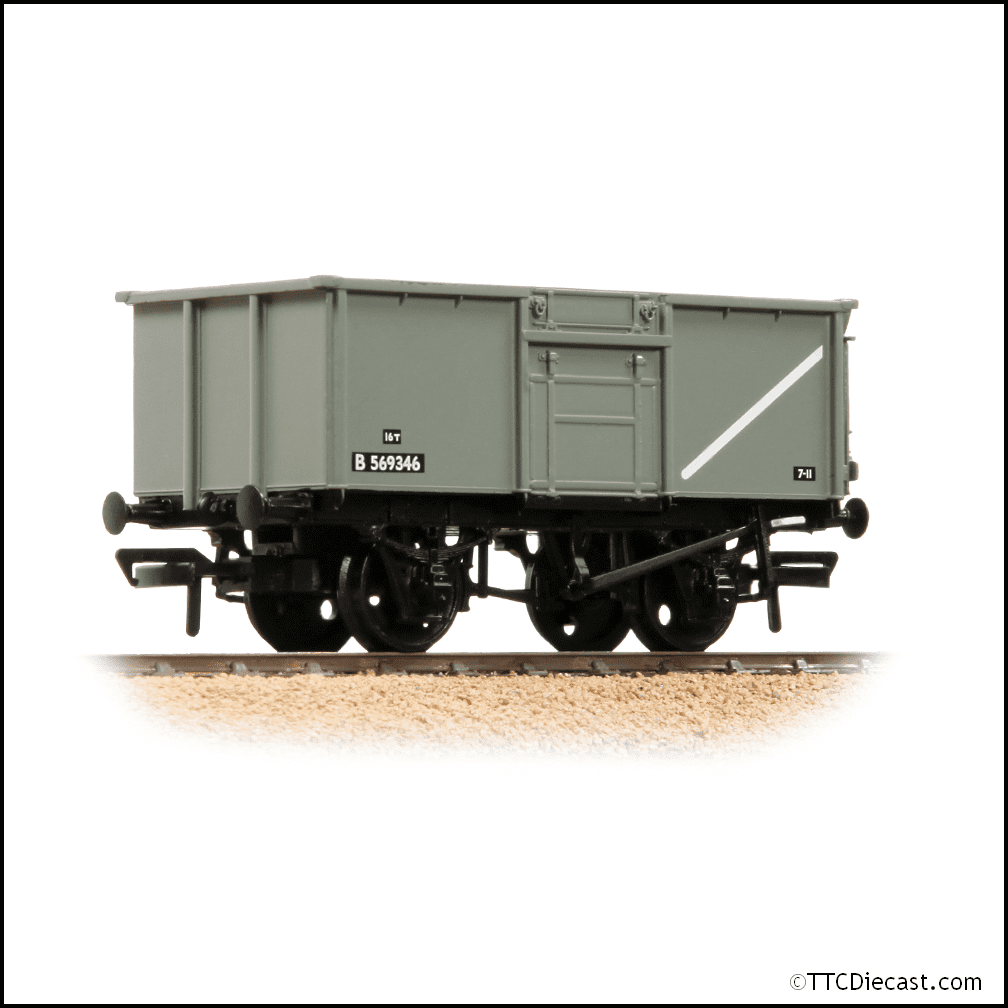 Bachmann 37-265 16T Steel Mineral Top Flap Doors Triple Pk BR Grey (Early) [WL], OO Gauge