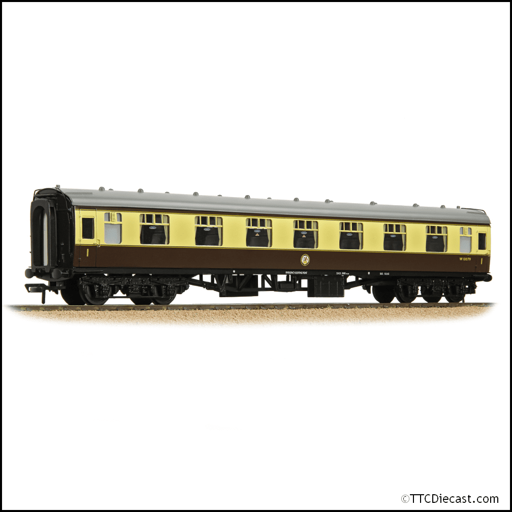 Bachmann 39-154DPF BR Mk1 FK First Corridor BR (WR) Chocolate & Cream [PF], OO Gauge