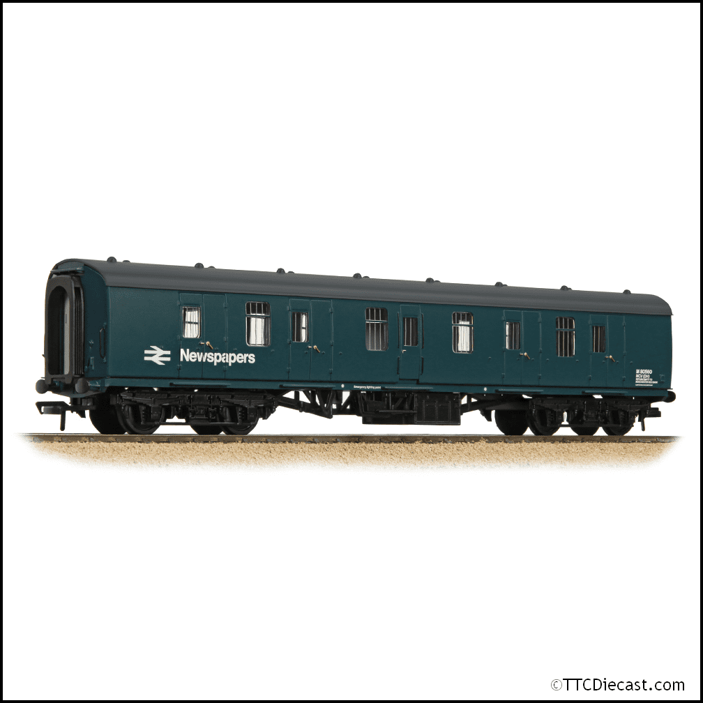 Bachmann 39-182C BR Mk1 NCV (Ex-BG) Brake Gangwayed BR Blue (Newspapers), OO Gauge