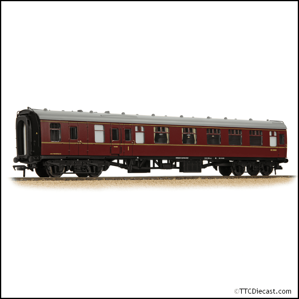 Bachmann 39-226F BR Mk1 BCK Brake Composite Corridor BR Mar, OO Gaugen, OO Gauge