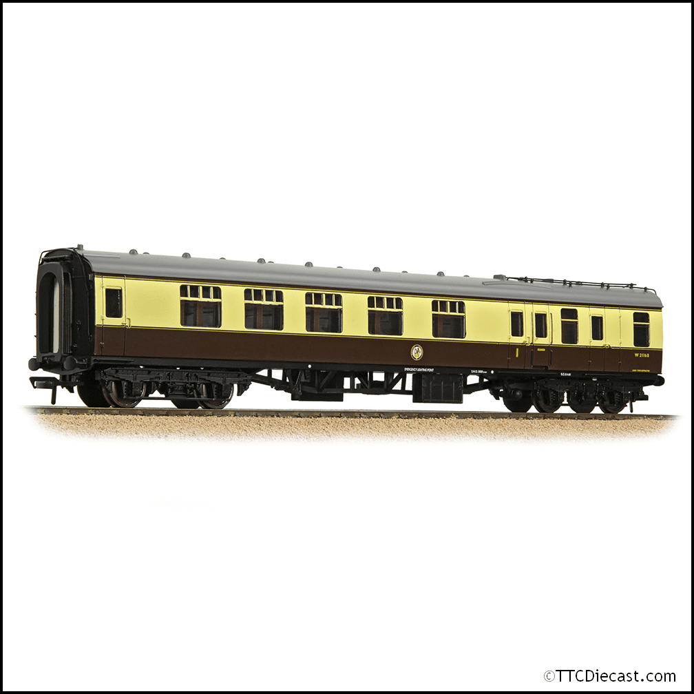 Bachmann 39-229DPF BR Mk1 BCK Brake Composite Corridor BR (WR) Chocolate & Cream, OO Gauge