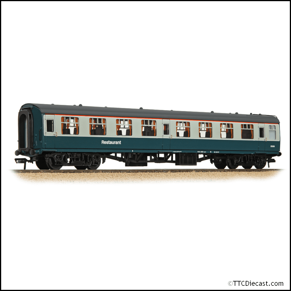 Bachmann 39-255 BR Mk1 RUO Restaurant Unclassified Open BR Blue & Grey, OO Gauge