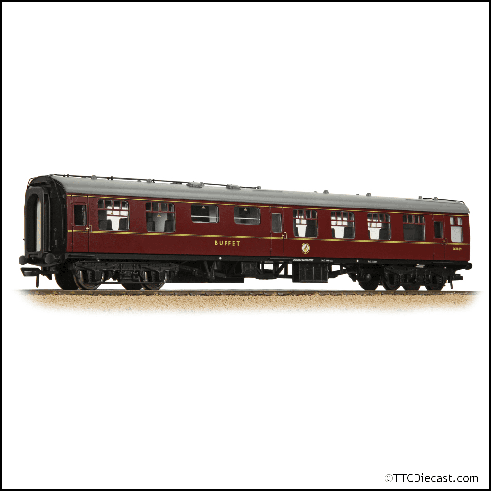 Bachmann 39-261C BR Mk1 RMB Restaurant Miniature Buffet BR Maroon, OO Gauge