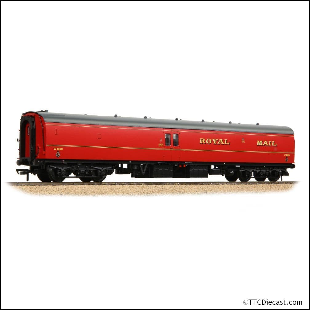 Bachmann 39-421C BR Mk1 POS TPO Post Office Red (with Net), OO Gauge
