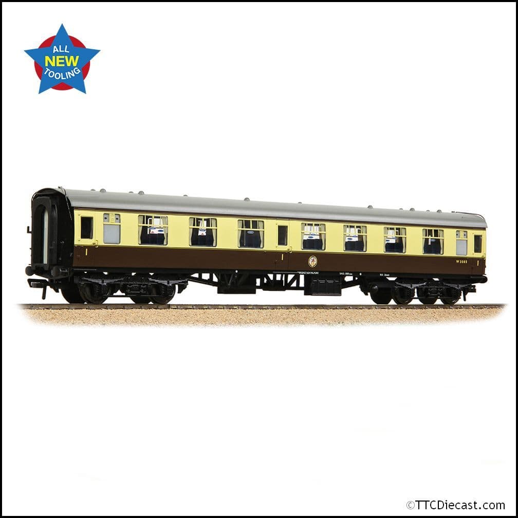 Bachmann 39-827 BR MK1 FO First Open BR Chocolate & Cream, OO Gauge