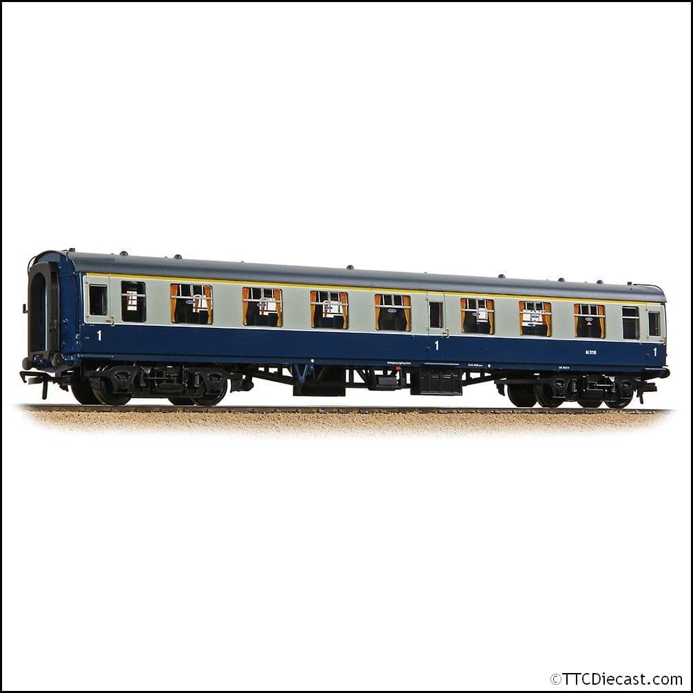 Bachmann 39-828 BR MK1 FO First Open BR Blue & Grey, OO Gauge