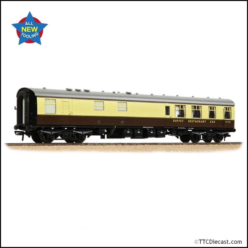 Bachmann 39-851 BR MK1 RB Restaurant Buffet BR Chocolate & Cream, OO Gauge
