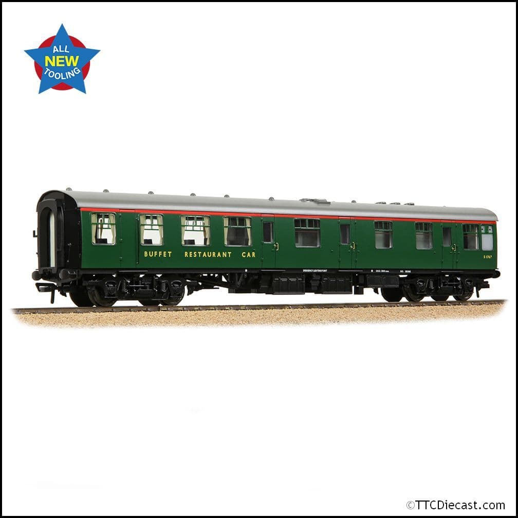 Bachmann 39-852 BR MK1 RB Restaurant Buffet BR (SR) Green, OO Gauge