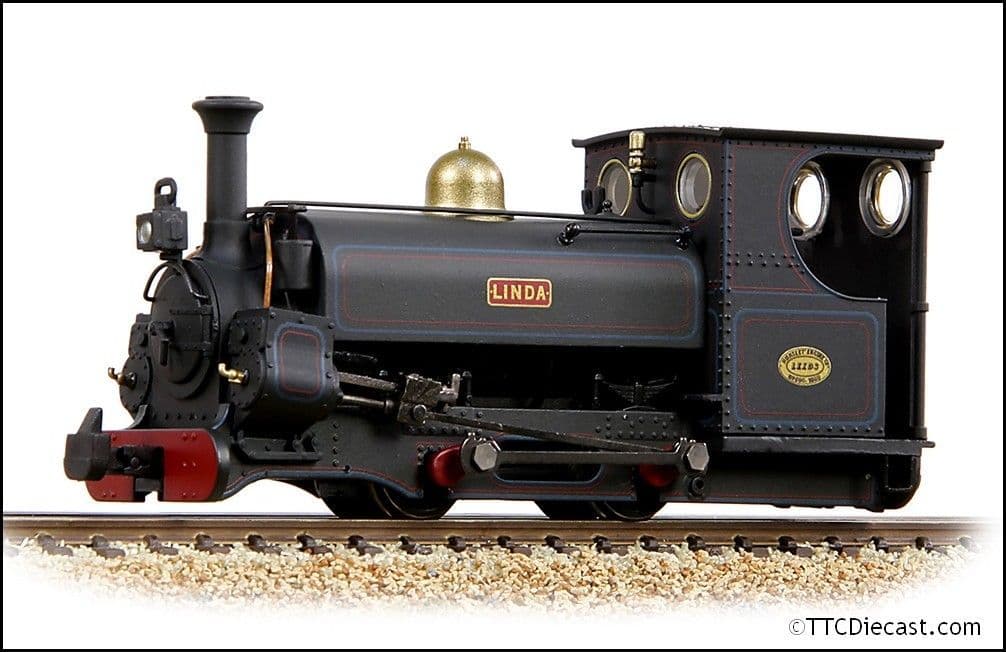 Bachmann 391-127 Hunslet 0-4-0ST 'Linda' Penrhyn Quarry Lined Black L/C [W] OO9 Gauge