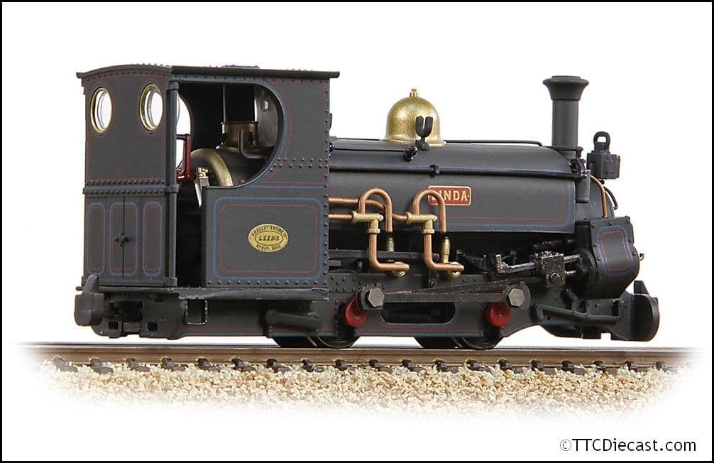 Bachmann 391-127 Hunslet 0-4-0ST 'Linda' Penrhyn Quarry Lined Black L/C [W] OO9 Gauge