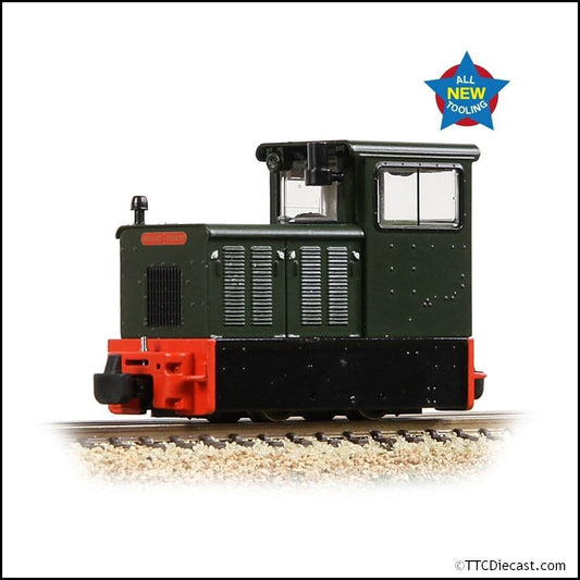 Bachmann 392-026 Baguley-Drewry 70hp Diesel Green - OO9 Gauge