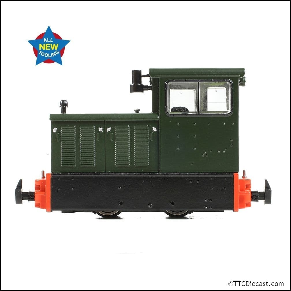 Bachmann 392-026 Baguley-Drewry 70hp Diesel Green - OO9 Gauge