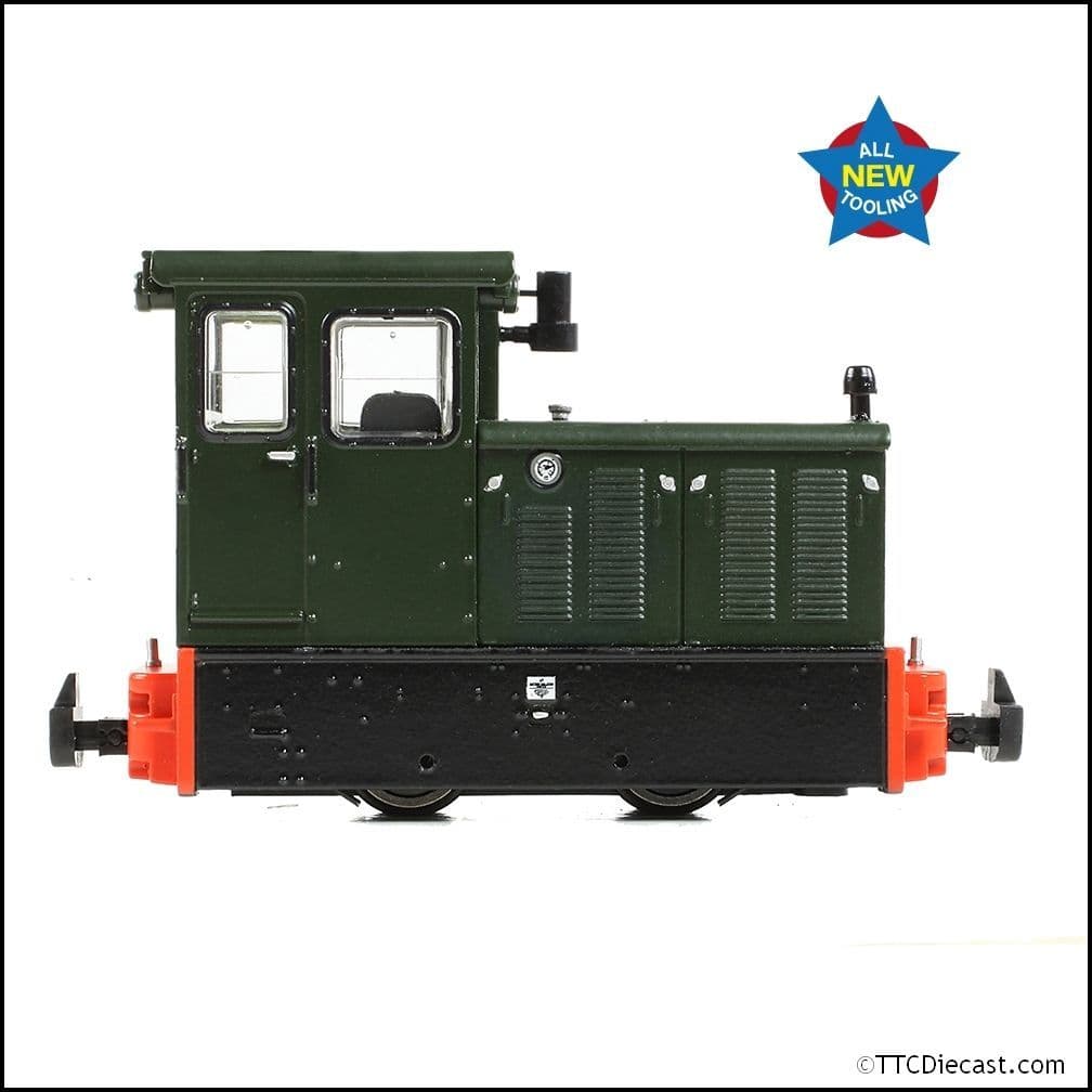 Bachmann 392-026 Baguley-Drewry 70hp Diesel Green - OO9 Gauge