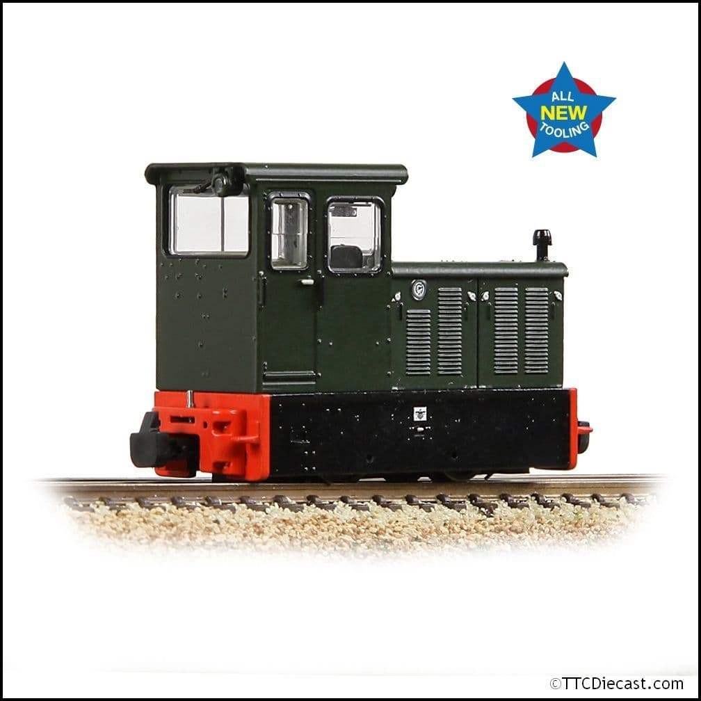 Bachmann 392-026 Baguley-Drewry 70hp Diesel Green - OO9 Gauge