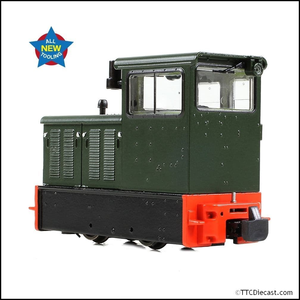 Bachmann 392-026 Baguley-Drewry 70hp Diesel Green - OO9 Gauge