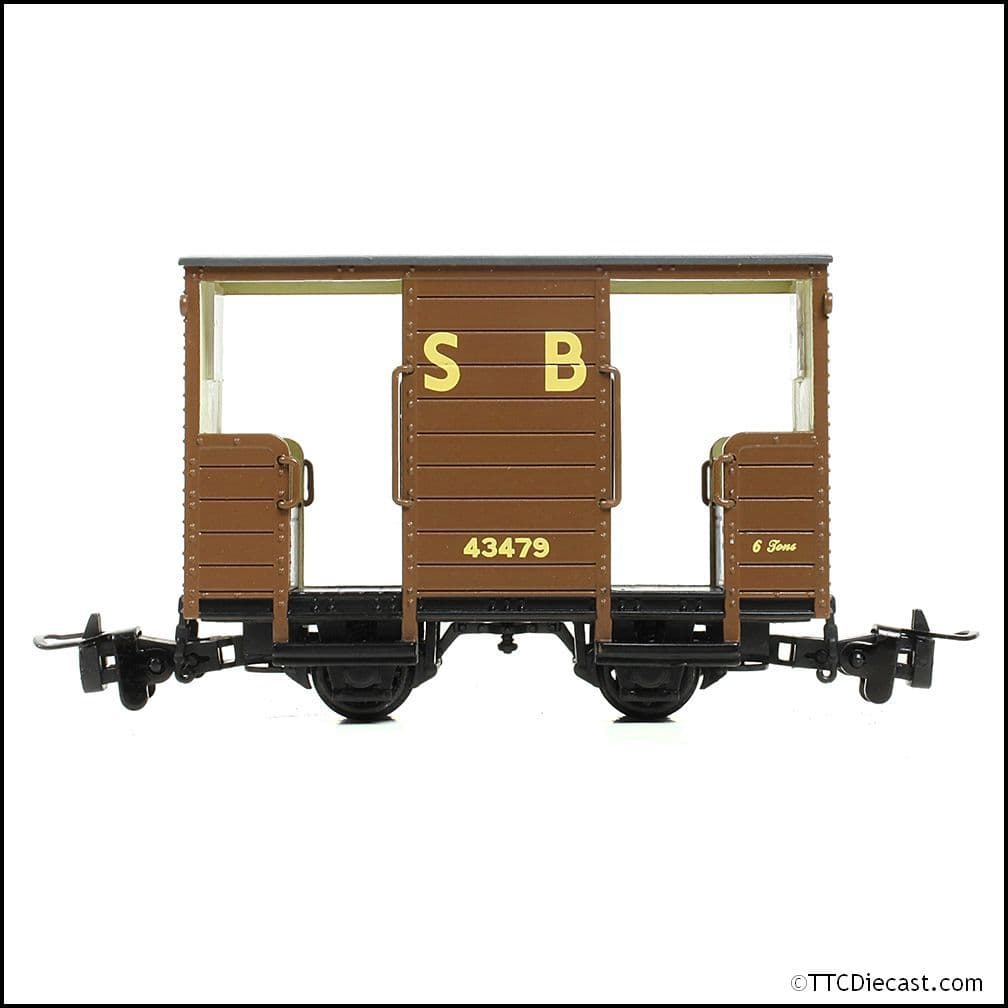 Bachmann 393-101A RNAD Open-End Brake Van Statfold Barn Railway Brown - OO-9 Gauge