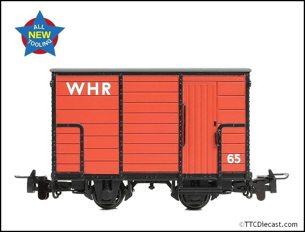 Bachmann 393-102 RNAD Enclosed-End Brake Van WHR Red - OO9 Gauge