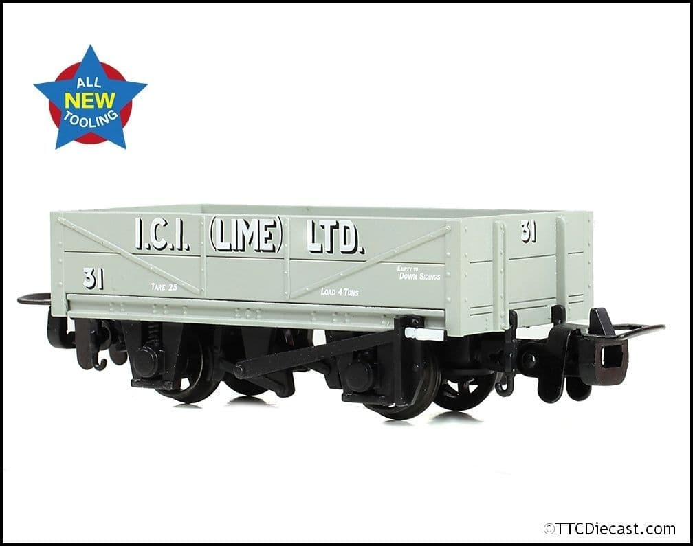 Bachmann 393-152 RNAD Rebuilt Open Wagon 'ICI Buxton Lime' - OO9 Gauge