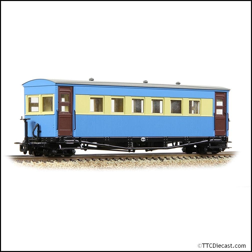 Bachmann 394-026 Bogie Coach Lincolnshire Coast Light Railway Blue & Cream - OO-9 Gauge
