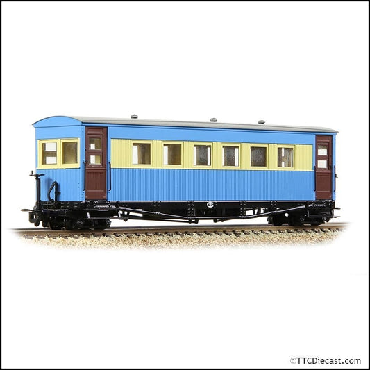 Bachmann 394-026 Bogie Coach Lincolnshire Coast Light Railway Blue & Cream - OO-9 Gauge