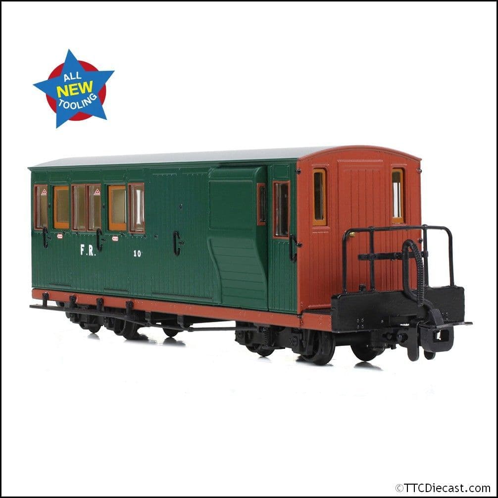 Bachmann 394-080 Ffestiniog Railway Brake Third No. 10 FR Green - OO9
