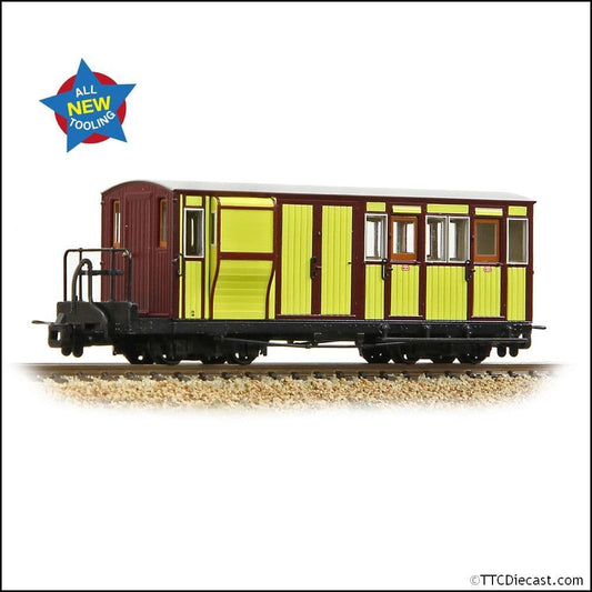 Bachmann 394-081 Ffestiniog Railway Brake Third No. 2 FR Yellow & Crimson - OO9