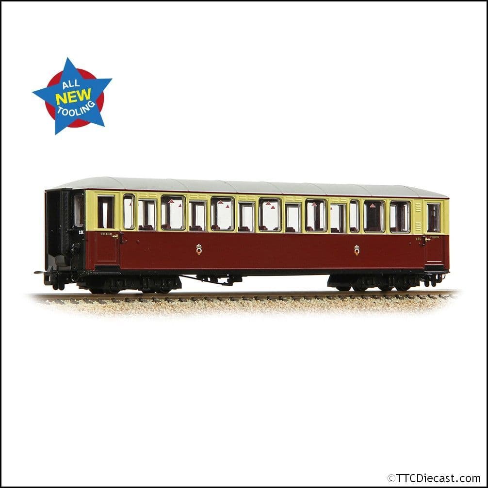 Bachmann 394-100A Ffestiniog Railway 'Tin Car' Saloon Third No. 120 FR - OO9
