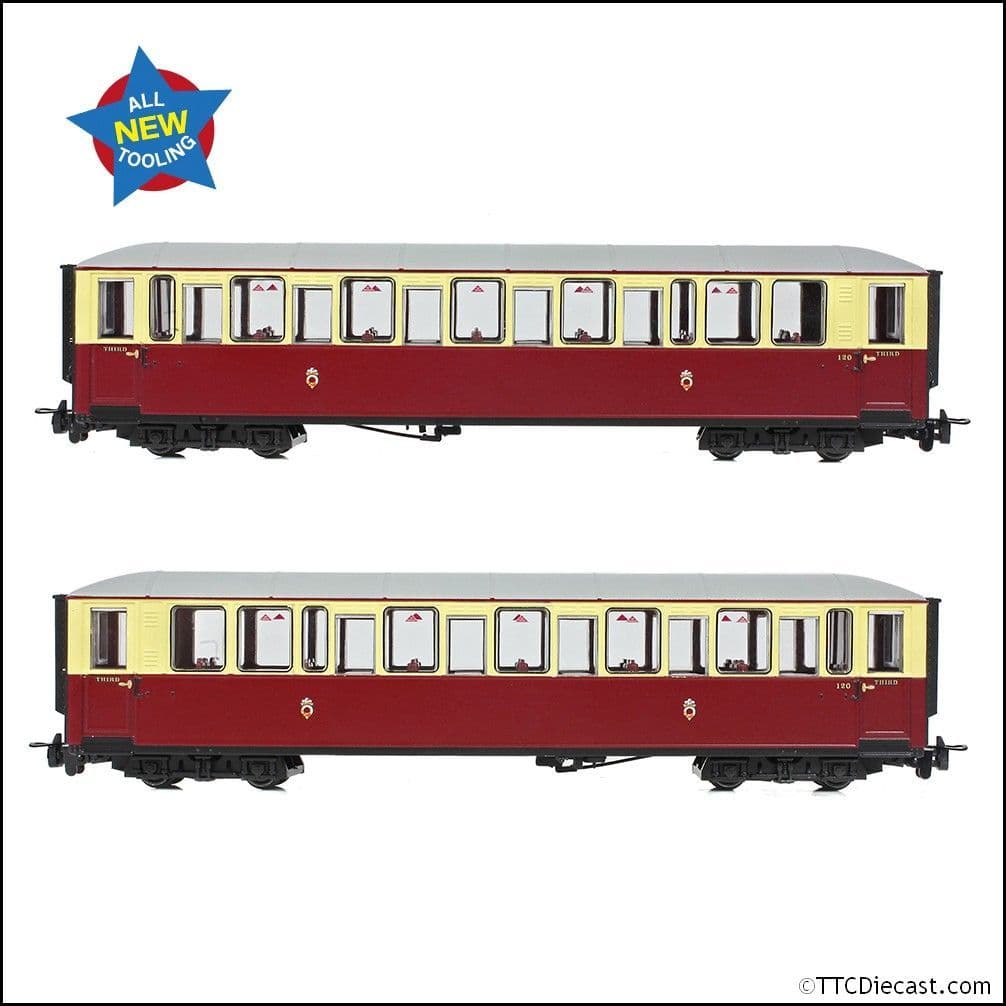 Bachmann 394-100A Ffestiniog Railway 'Tin Car' Saloon Third No. 120 FR - OO9