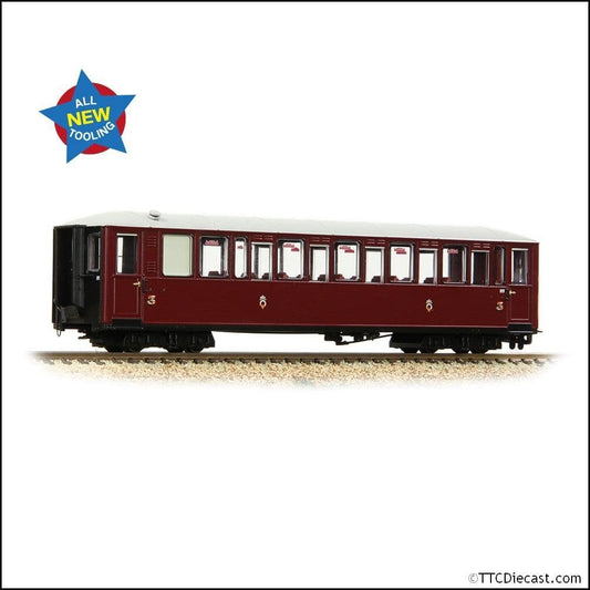 Bachmann 394-101 Ffestiniog Railway 'Tin Car' Saloon Third No. 119 FR - OO9