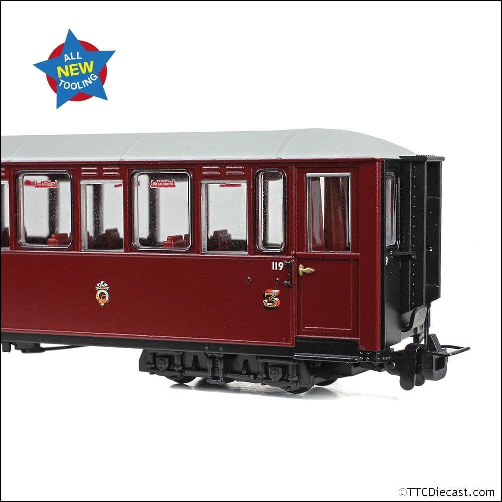 Bachmann 394-101 Ffestiniog Railway 'Tin Car' Saloon Third No. 119 FR - OO9