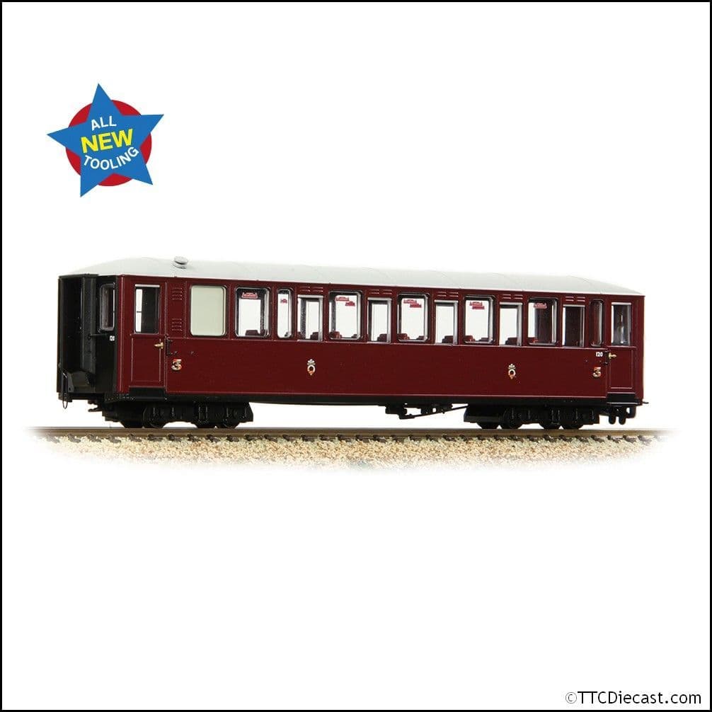 Bachmann 394-101A Ffestiniog Railway 'Tin Car' Saloon Third No. 120 FR - OO9