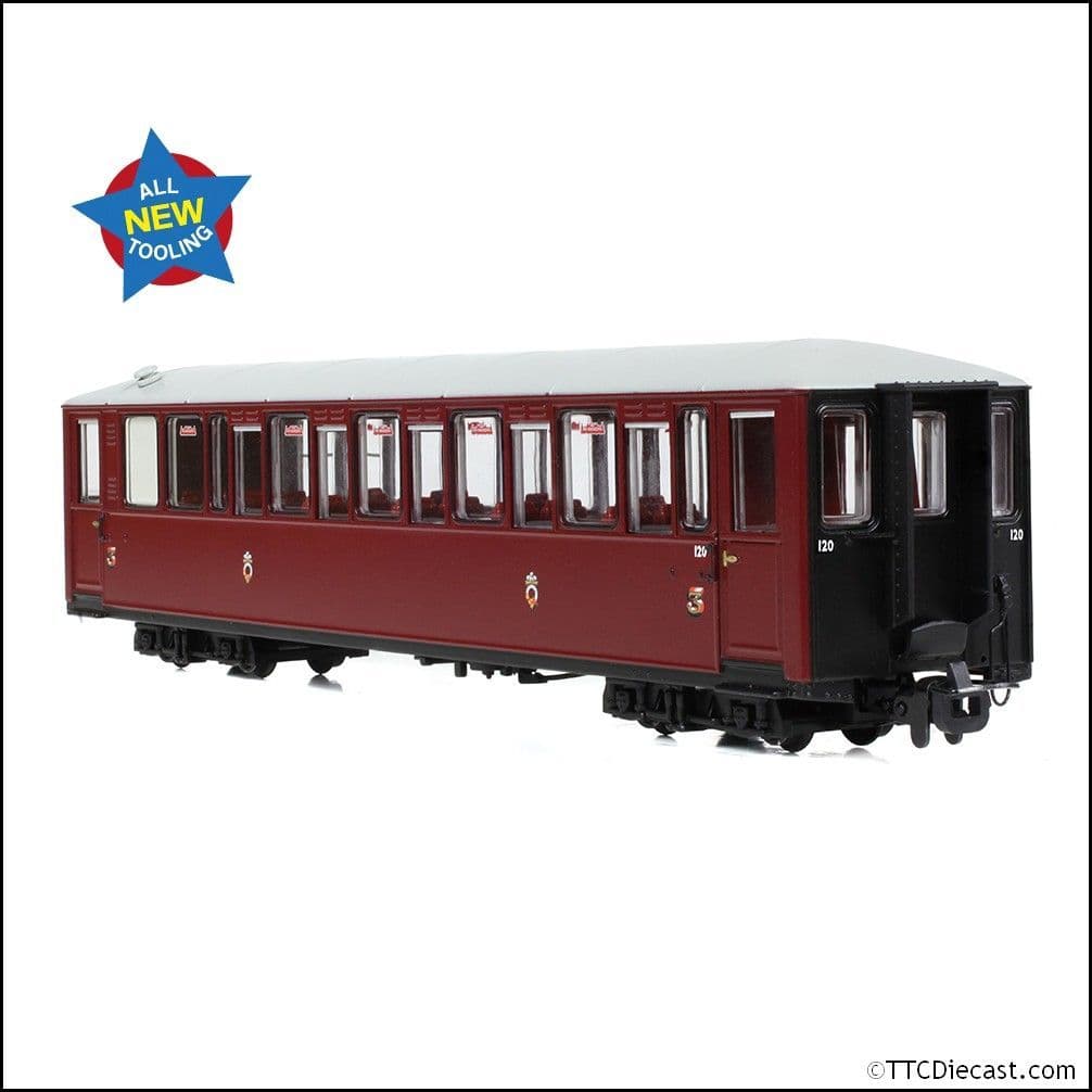 Bachmann 394-101A Ffestiniog Railway 'Tin Car' Saloon Third No. 120 FR - OO9