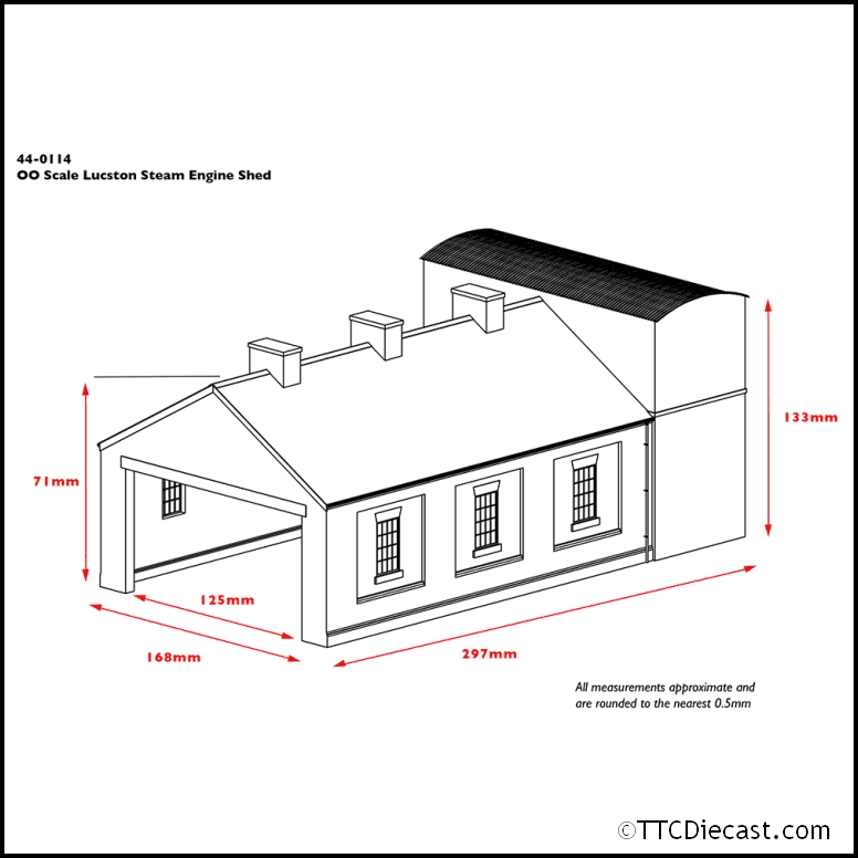 Scenecraft 44-0114 Lucston Steam Engine Shed, OO Gauge
