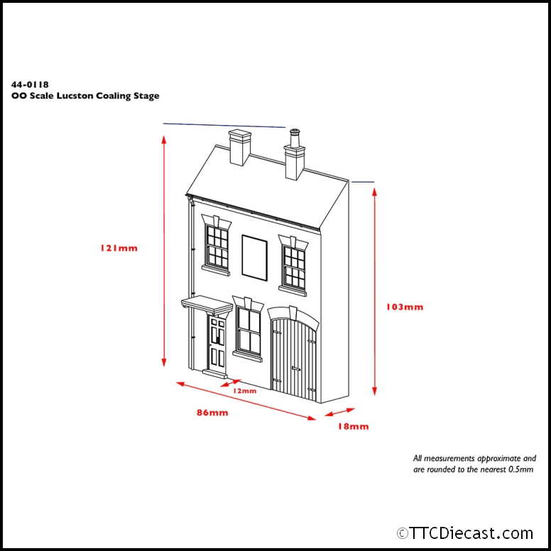 Scenecraft 44-0122 Low Relief Lucston Pullman Hotel, OO Gauge