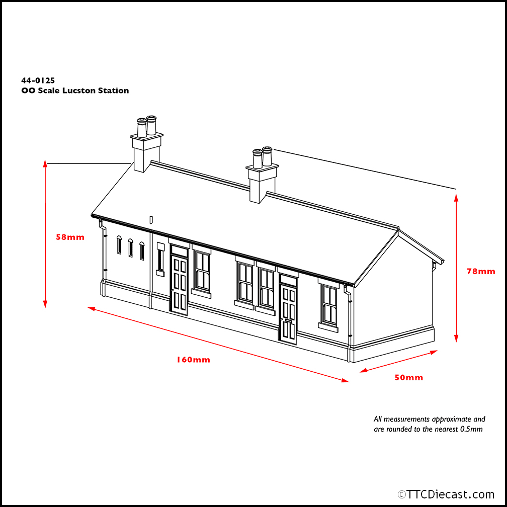 Scenecraft 44-0125 Lucston Station, OO Gauge