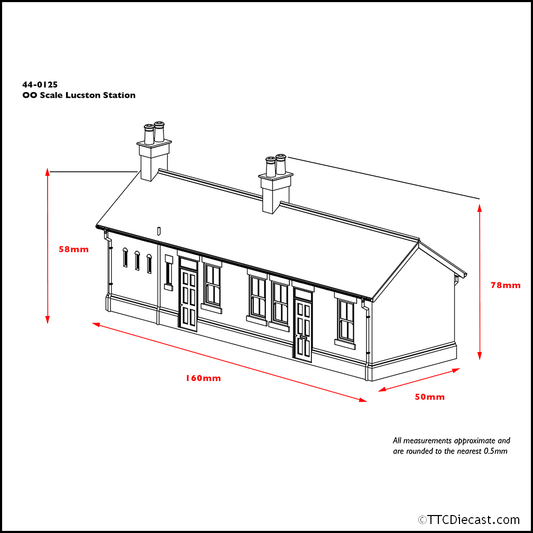 Scenecraft 44-0125 Lucston Station, OO Gauge