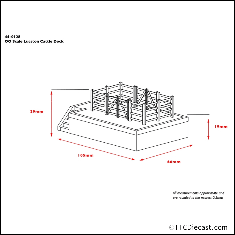 Scenecraft 44-0128 Lucston Cattle Dock, OO Gauge