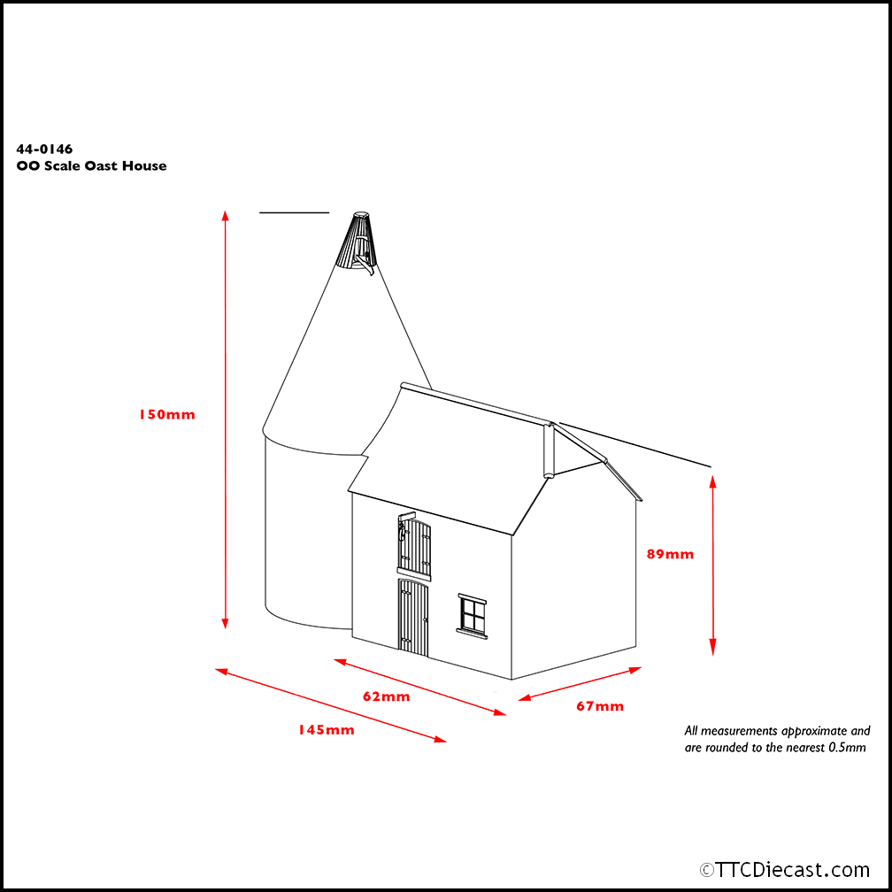 Scenecraft 44-0146 Oast House, OO Gauge