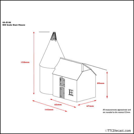 Scenecraft 44-0146 Oast House, OO Gauge