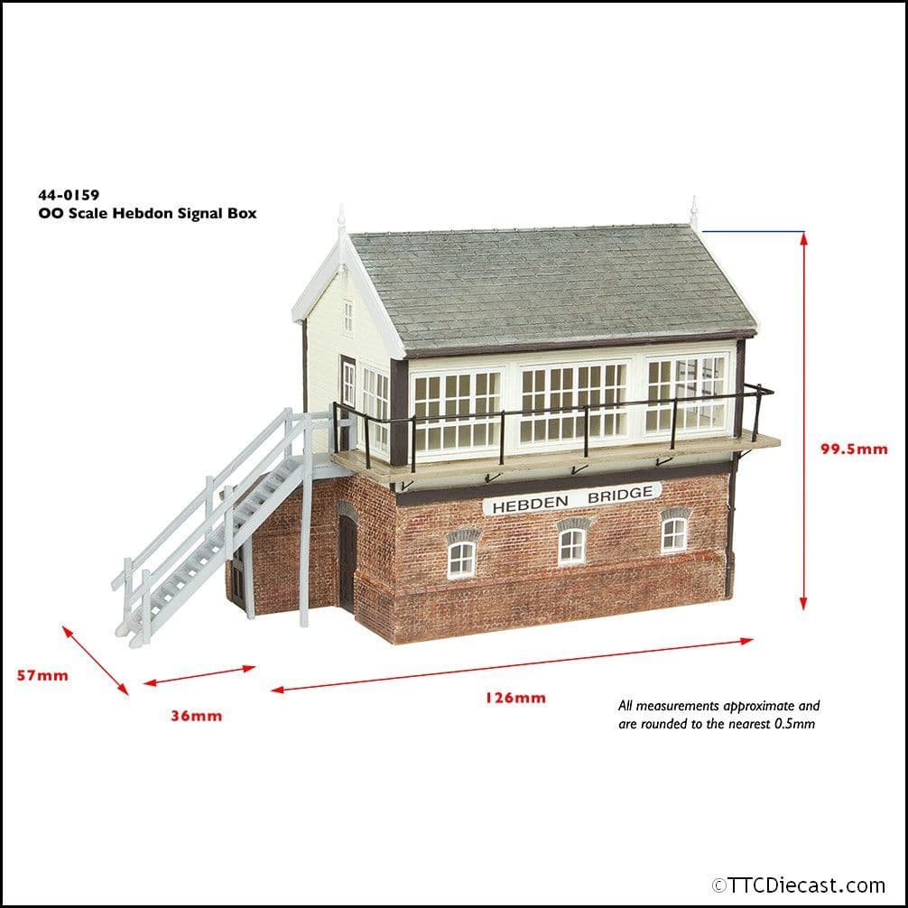 Scenecraft 44-0159 Brick and Timber Signal Box OO Gauge